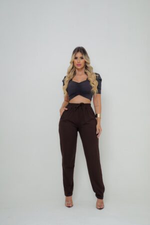 Calça feminina VISCOLYCRA Cor Marron