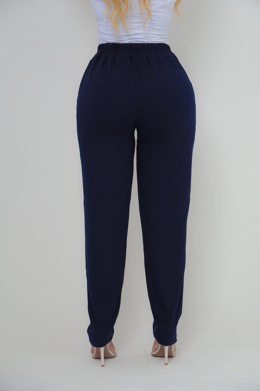 Calça feminina VISCOLYCRA Cor azul marinho - Imagem 5