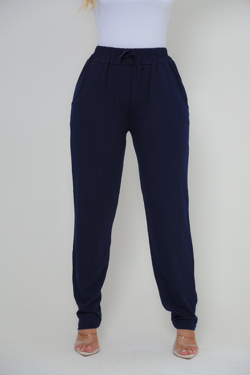Calça feminina VISCOLYCRA Cor azul marinho - Imagem 2